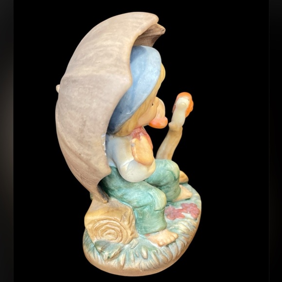 Napcoware Tiny Tots Boy Visiting Snail Under Umbrella - Vintage
Kitsh 1950's - Picture 4 of 7